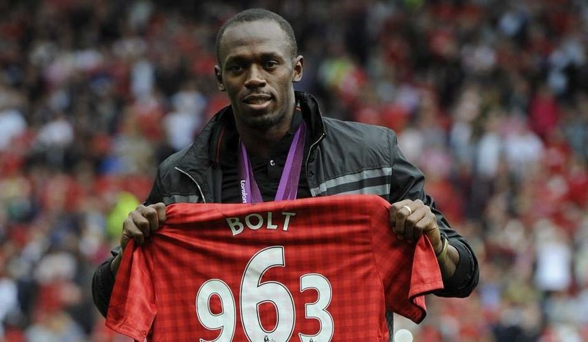 Usain Bolt es reconocido seguidor del club de Manchester.