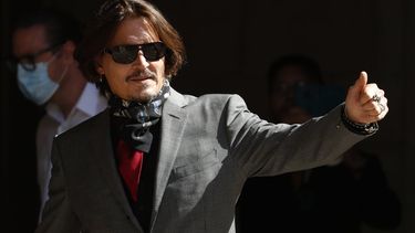 Johnny Depp llega al Tribunal Supremo en Londres el martes 21 de julio de 2020.&nbsp;