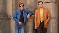 Brad Pitt y Leoardo DiCaprio graban una escena de Once Upon a Time in Hollywood, el nuevo filme de&nbsp;Quentin Tarantino.&nbsp;