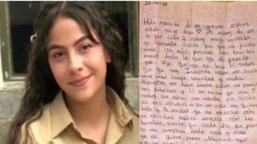 Una carta de la joven de 16 años presa desde el 29 de julio 2024, tras las protestas poselectorales