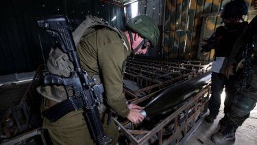 Fábrica de cohetes de Hamás en al-Bureij, en el centro de la Franja de Gaza, en medio de continuas batallas entre Israel y el grupo militante palestino Hamás.