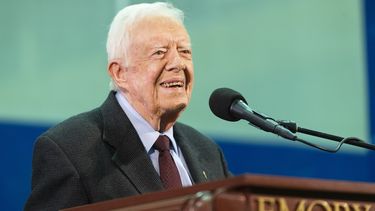 Fotograf&iacute;a&nbsp;del 18 de septiembre de 2019 del expresidente Jimmy Carter en la Universidad Emory en Atlanta, Georgia.