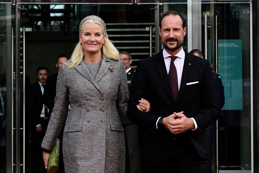 Los príncipes de Noruega, Mette-Marit y Haakon.&nbsp;