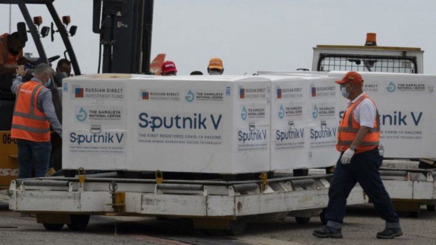 Uno de los cargamentos de vacunas rusas Sputnik V que llegó a Venezuela y que está controlado por el régimen de Nicolás Maduro.&nbsp;&nbsp;