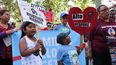 Manifestación a favor de los inmigrantes en EEUU.