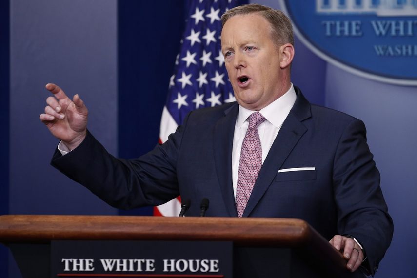 El portavoz de la Casa Blanca, Sean Spicer.&nbsp;