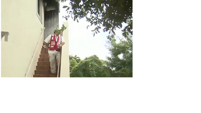 Esta edificacion tenia protectores contra huracanes en sus ventanas que hicieron dificil el rescate (Local 10)