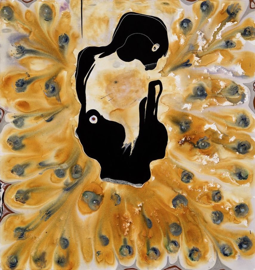 Study on death, 2022. (72 x 68 in), del artista Manuel Mathieu.