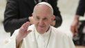 El papa Francisco arriba a su audiencia semanal en el Aula Paulo VI, Vaticano, 14 de octubre de 2020. El papa Francisco arriba a su audiencia semanal en el Aula Paulo VI, Vaticano, 14 de octubre de 2020.