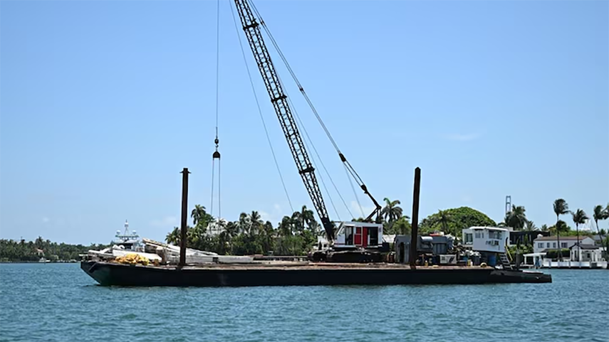 Barcaza impacta velero con saldo de dos niñas muertas cerca de Miami Beach.