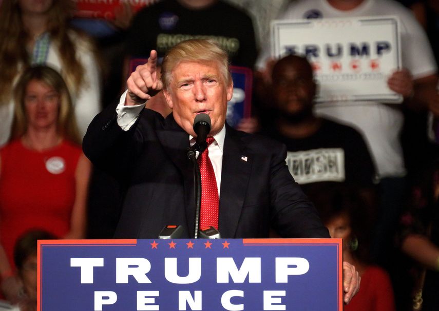 El candidato presidencial republicano, Donald Trump