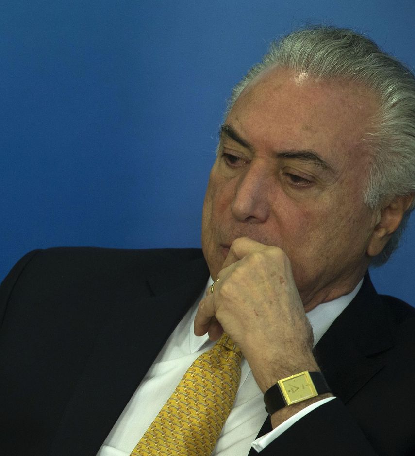 Michel Temer, presidente de Brasil, enfrenta una&nbsp;denuncia por corrupción formulada por la Fiscalía.