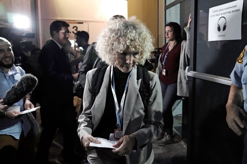 La enviada climática de Alemania, Jennifer Morgan, en la cumbre climática de la ONU COP27, el sábado 19 de noviembre de 2022 en Sharm el-Sheikh, Egipto.&nbsp;