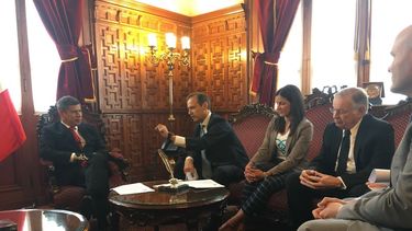 Los expresidentes del Grupo IDEA, Jorge Quiroga (Bolivia) y Miguel Angel Rodríguez (Costa Rica) se reunieron con el presidente del Congreso de Perú y la opositora cubana Rosa María Payá.