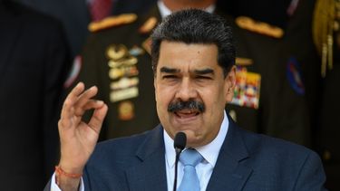 El dictador de Venezuela, Nicolás Maduro, en Caracas, Venezuela