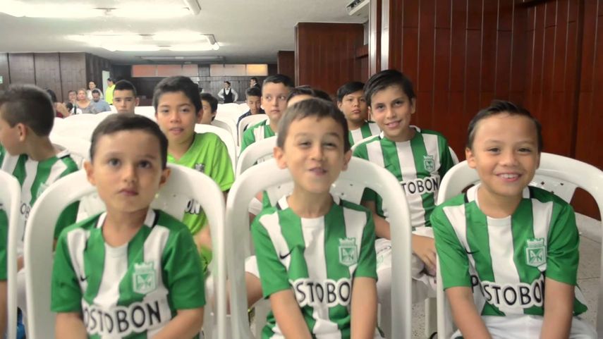 El Club Atlético Nacional abrió una escuela de fútbol el año pasado en Bucaramanga, Colombia, ciudad cercana a la frontera con Venezuela.&nbsp;