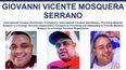 Cartel de búsqueda emitido por el FBI sobre Giovanny San Vicente, cabecilla del Tren de Aragua.        