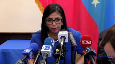 Delcy Rodríguez, canciller de Venezuela.