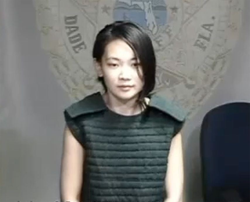 Fotograma de la presentación de Siyuan Zhao ante la jueza Ariana Fajardo. (CORTESÍA)