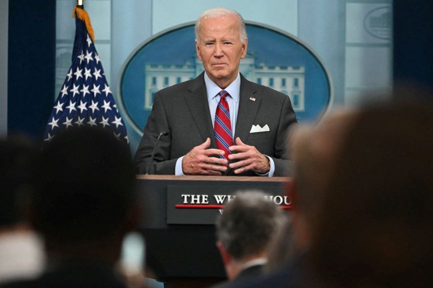 El presidente Joe Biden durante una conferencia de prensa en la Casa Blanca.&nbsp;