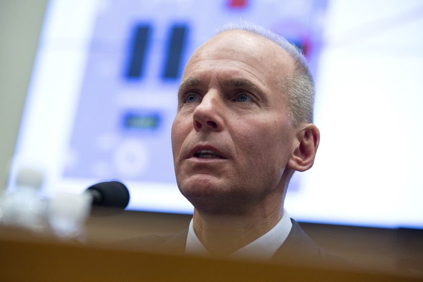 El presidente y consejero delegado de Boeing, Dennis Muilenburg.&nbsp;