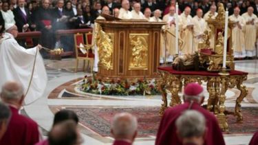 Papa Francisco, durante la misa de gallo este 24 de diciembre.&nbsp;
