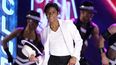Myles Frost y el elenco de MJ durante su presentación en la 75a entrega anual de los Premios Tony el 12 de junio de 2022 en el Radio City Music Hall en Nueva York.&nbsp;