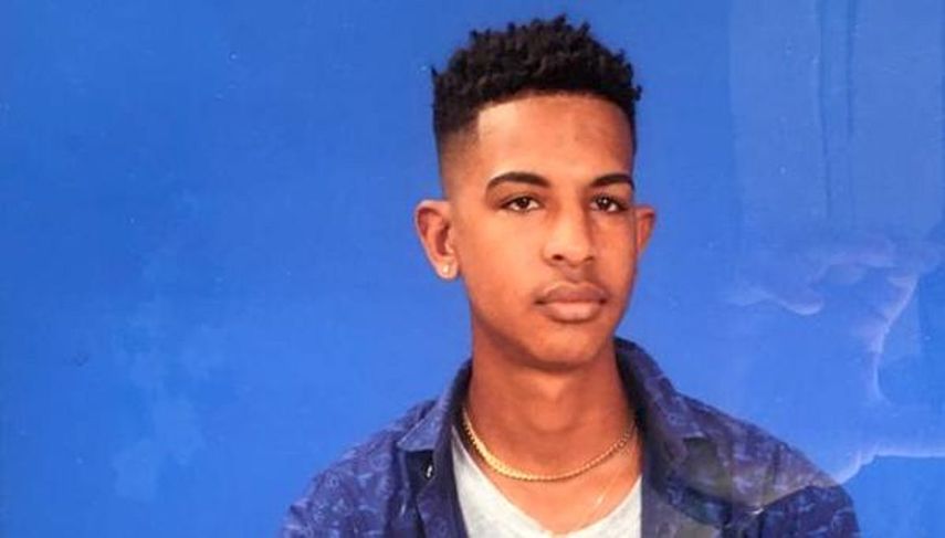 El adolescente Yoel Misael Fuentes García, herido en las protestas en Cuba