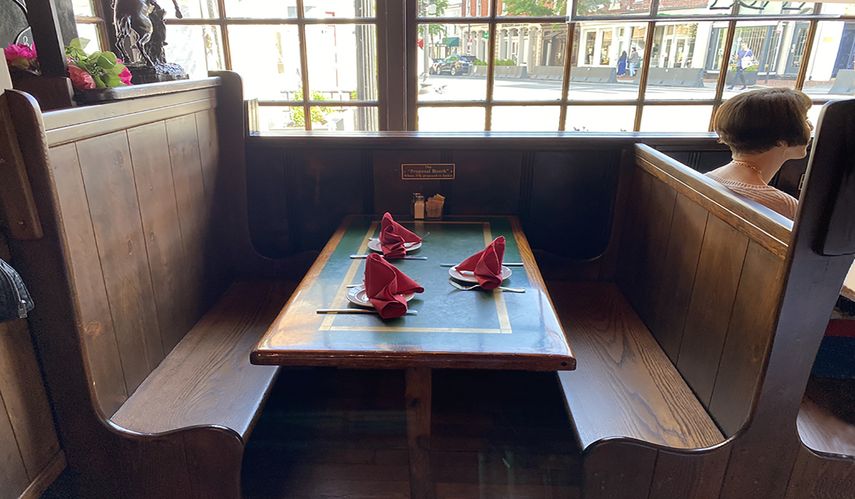 The Proposal Booth, Martins Tavern, Georgetown, Washington DC.