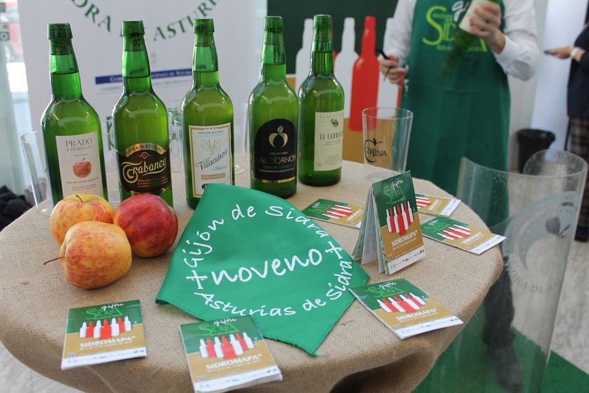 Sidra natural y espumosa de Asturias.