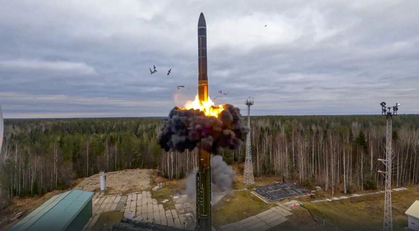 Foto de un video publicado por el Servicio de Prensa del Ministerio de Defensa de Rusia el miércoles 26 de octubre de 2022