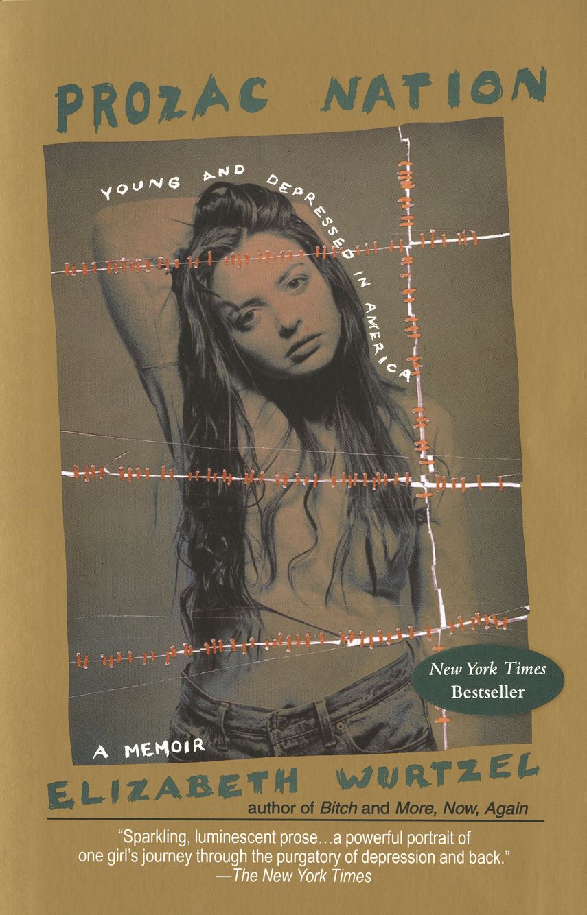 La portada del libro de memorias de Elizabeth Wurtzel, Prozac Nation, de Elizabeth Wurtzel.
