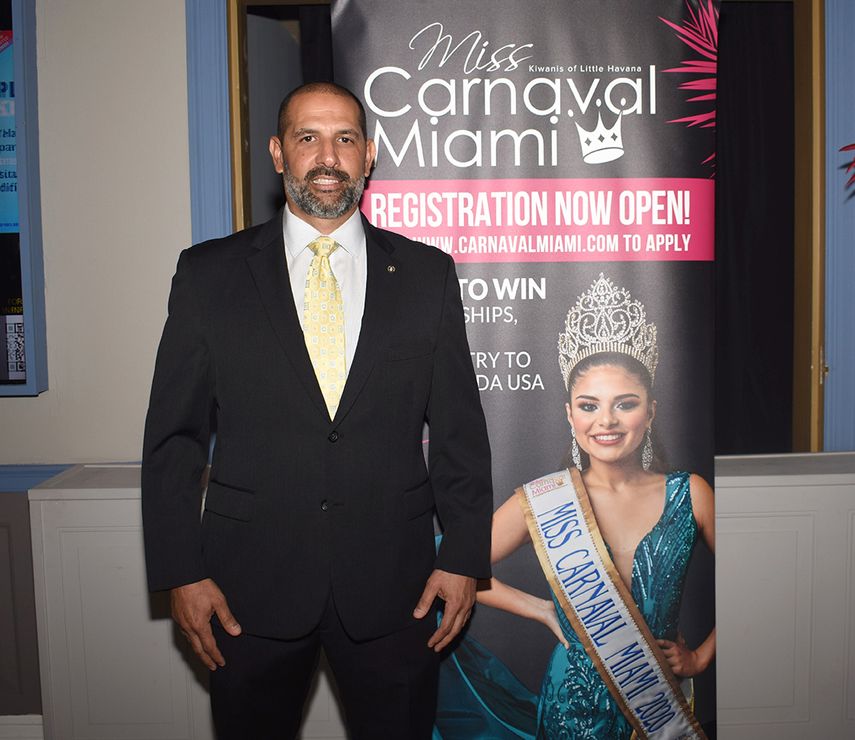 Alexander Peréz, presidente de los Kiwanis de la Pequeña Habana.