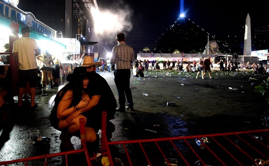 El pánico se adueñó del lugar donde se celebraba el festival de&nbsp;de música Route 91. Harvest, en Las Vegas.
