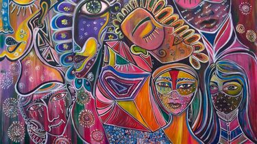 Expectativa, de la mexicana Anaiz Azamar, una de las artistas que participa en la muestra colectiva en honor a la mujer.