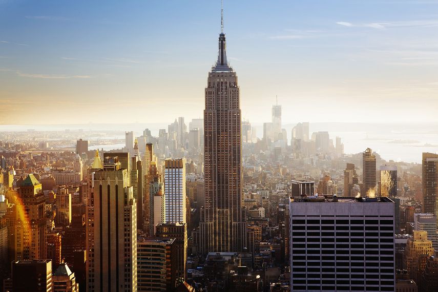 Vista aérea de la ciudad de Nueva York.&nbsp;