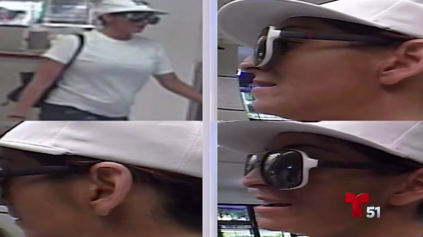 El FBI difundió las imágenes de la mujer captadas por las cámaras de seguridad.&nbsp;