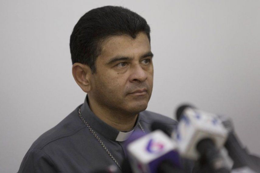 El obispo Rolando Álvarez, secuestrado por la dictadura sandinista de Daniel Ortega.