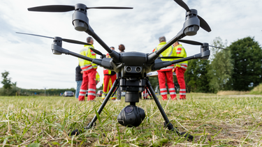 &nbsp;Un dron durante unas pruebas en Alemania.