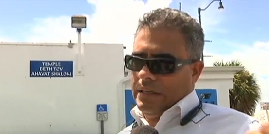 Josué Escanasi del templo Beth Tov Avahat, de West Miami dijo que están preocupados ante las señales de odio racial que se han dado en Miami-Dade en los últimos meses. (Cortesía AmericaTeVe)