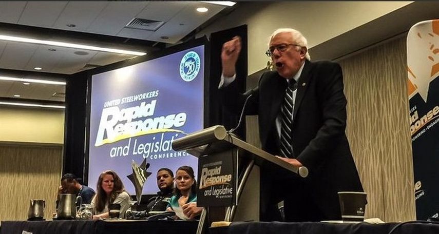 Senador independiente Bernie Sanders. Foto Twitter