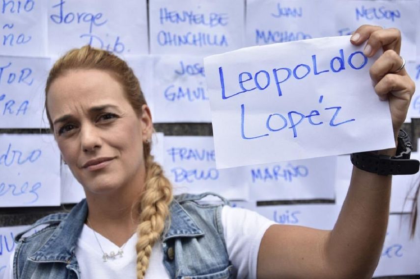 Lilian Tintori, esposa del líder opositor venezolano Leopondo López.