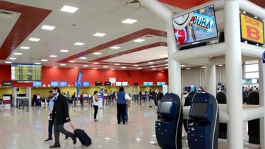 Vista interior del aeropuerto internacional José Martí en La Habana, Cuba.