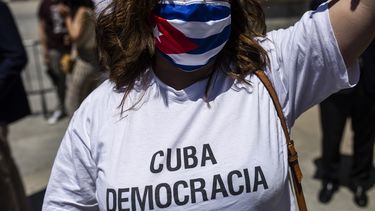 Protesta contra el régimen de Cuba.&nbsp;