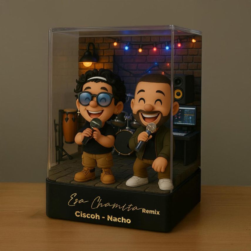 Los intérpretes venezolanos CISCOH y Nacho.&nbsp;