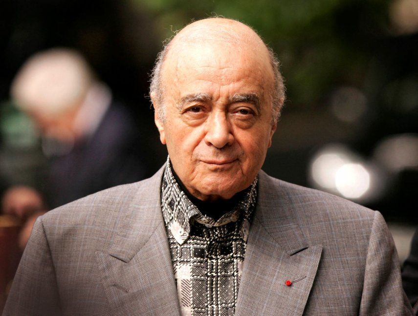 El empresario egipcio Mohamed Al Fayed, padre de la última pareja de Diana de Gales.