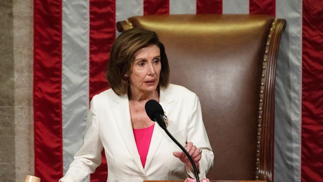 Nancy Pelosi, presidenta demócrata de la Cámara Baja del Congreso en Washington.