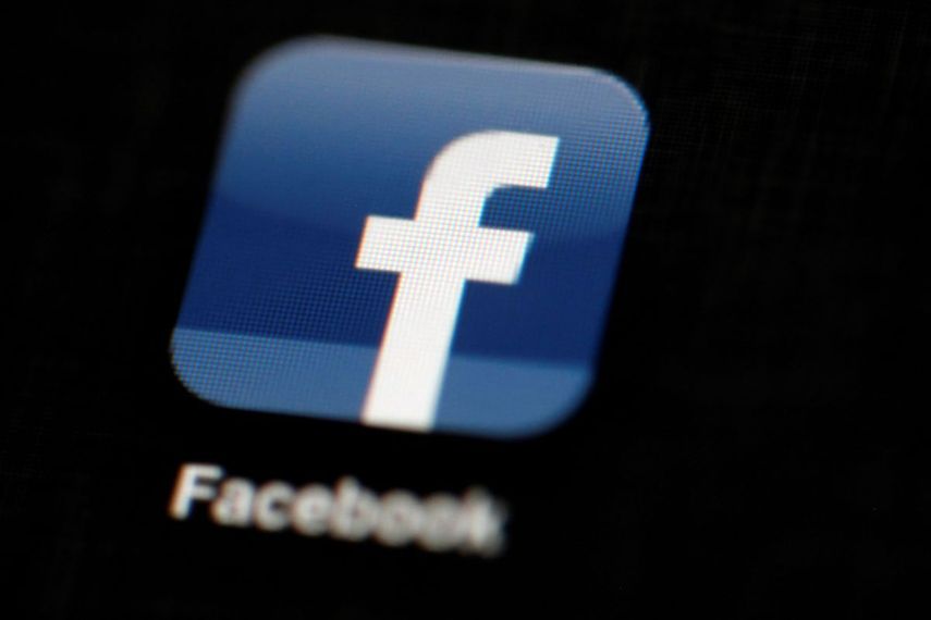 Logo del gigante de las redes sociales Facebook.