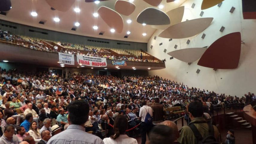 El Congreso Nacional Venezuela Libre dio inicio en el Aula Magna de la Universidad Central de Venezuela (UCV), en Caracas.