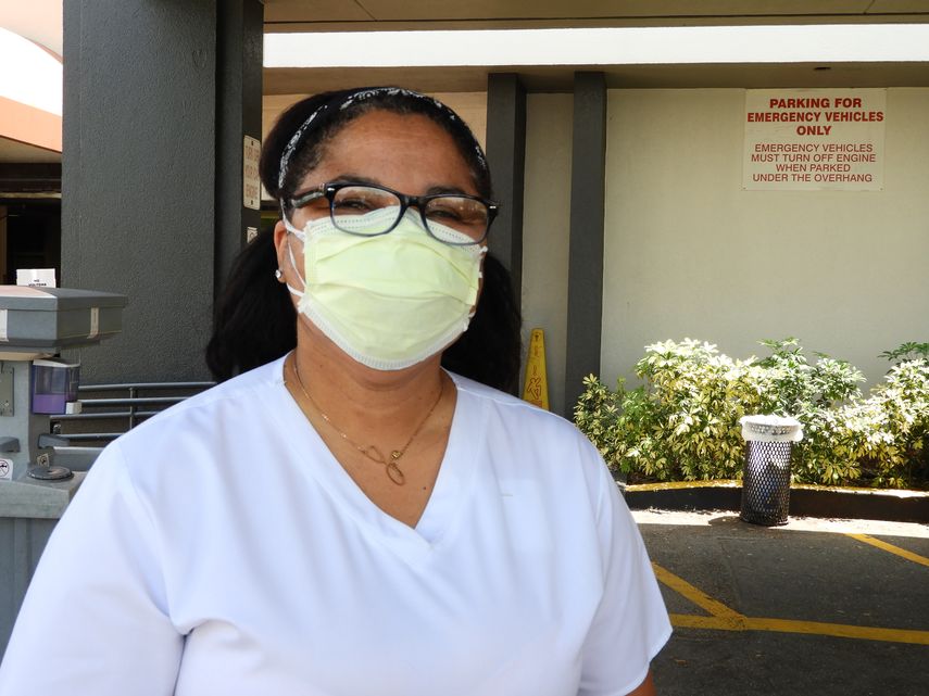 Enfermera de Hialeah que lucha contra el coronavirus.